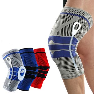 Ginocchiere 1 pezzo Ginocchiere con cinturino in silicone per articolazioni artritiche Supporto protezione compressione menisco Sport