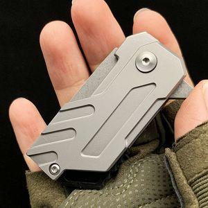 R1024 Flipper Складной нож D2 Stone Wash Tanto Point Blade Ручка из нержавеющей стали На открытом воздухе Кемпинг Пешие прогулки Маленькие складные ножи EDC Evlin7