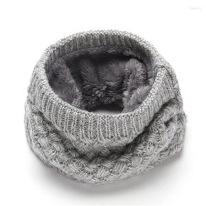 Sciarpe Sciarpa tubolare in cashmere caldo femminile Sciarpa per bambini con collo ad anello lavorato a maglia Avvolge Uomo Donna Scaldacollo in lana invernale