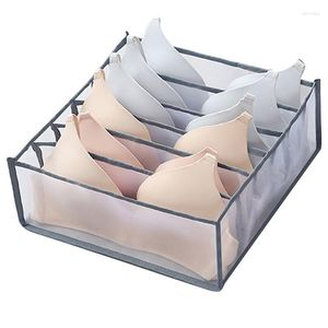 Storage Drawers Dormitory Closet Organizer For Socks Home Separated Underwear Box 7 Grids Bra Foldable Drawer Tool