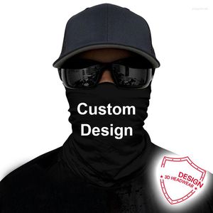 Bandanas Custom Mascarillas Braga Cuello Hombre pannband halsgaiter skidmasker balaclava sömlös bandana diy för cykelklubb