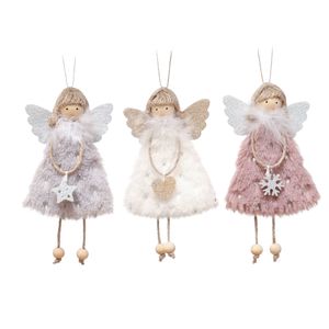 Ornamentos de pingentes de árvore de Natal de Navidad 2023 Presentes de Ano Novo Dolls Angel Angel Decoração de Natal para casa Natal Noel Deco