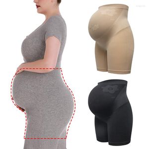 Kvinnors formar Hög midja moderskap Shapewear Budomen Stöd sömlös shorts Graviditet Mage Kontroll Slimmbyxor Modellering Body Shaper