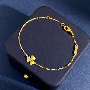 2022 Nuovo arrivo Mini 3 braccialetti trifoglio per donne semplici piccoli fortunhi clavicle Chain set regalo set