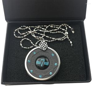 Pendant Necklaces Fashion Stainless Steel Necklace Quantum Science Pendants Number 7