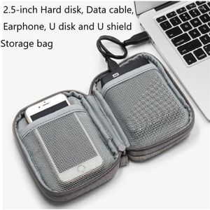 Storage Bags Office Portable Bag Mobile Hard Drive Data Line U Disk Protective Case Handbags Organizer Tools Products Accessories