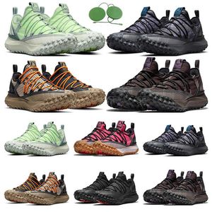 ACG Mountain Fly Low Mens Womens Running Shoes Outdoor Black Anthracite Flash Crimson Brown Basalt Sea Glass Green Abyss Men Trainers Sport