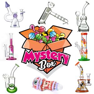 Ready To Ship Mystery Box Surprise Blined Box Hookahs Multi Styles Glass Bongs Water Pipes Oil Dab Rigs Smoking Accessories
