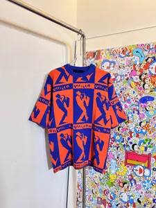 قميص بولو رجالي بلاس تيز بياقة دائرية مطرزة ومطبوعة على الطراز القطبي ملابس صيفية مع قطن خالص في الشارع q1e2