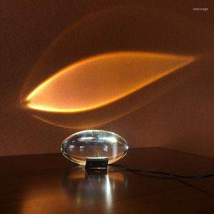 Table Lamps Creative Egg-shaped Transparent Crystal Living Room Bedside Designer Lights Bar Atmosphere Home Decor