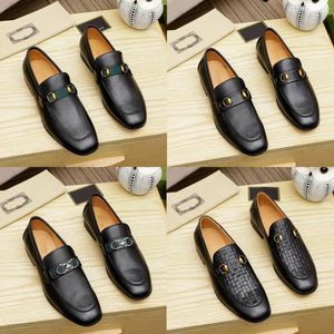 Toppdesigners skor herr mode loafers äkta läder män affärskontor arbete formella klänningskor varumärkesdesigner party bröllop platt sko storlek 38-45