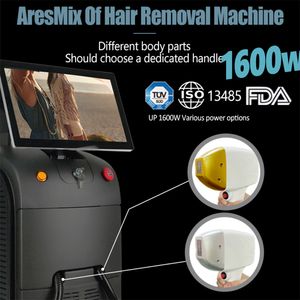 Alça dupla Diodolaser de titânio a laser de 1600W 755 808 1064nm Diodo Remoção de cabelo Máquina de remoção de cabelo Preço Dk20