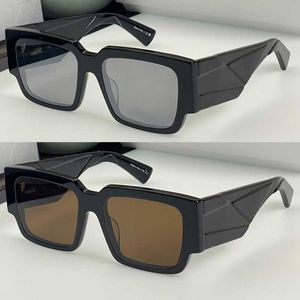 Дизайнерские мужские символы солнцезащитные очки квадратные ацетатные женские солнцезащитные очки в авангардном стиле черный толстый рамный перевернутый треугольник геометрический нога Персонализированный подарок Spr 12Z