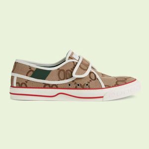 Designer Tennis 1977 Scarpe di tela Nuove scarpe da uomo in pelle bianca ACE Sneaker bassa piatta di lusso con Web verde e rosso
