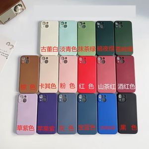 Liquid Silicone Shockproof Cases For Iphone Pro Max Mini XS XR X Plus S IPhone14 Fashion TPU Flexible Slim Soft Fine Hole Phone Cover Back Skin
