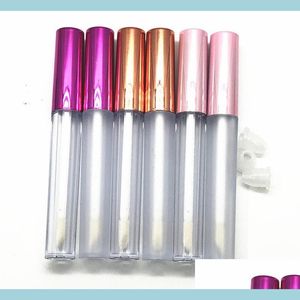 Storage Bottles Jars Lip Gloss Container Frosting Transparent Eyeliner Eyelash Organizers Empty Labial Tube Storage Bottles Plastic Dhay6