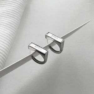 Серьги -серьги минималистская марка для женщин пары модные творческие английские буквы маленькие простые ушные украшения подарки