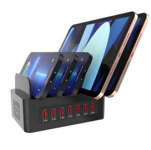 Caricabatterie Smart 5 7 10 Porte Stazione di ricarica USB Presa di corrente Multi porta qc3.0 PD18W Caricatore da muro Dock HUB Adattatore per ufficio domestico per telefono