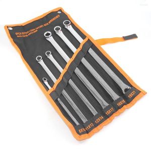 MacWork 6 Pcs Extra Long Double Ring Box End Spanner Aviation Wrench Set Strong Power Less Effort Metric 8mm-21mm