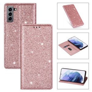 Samsung A35 A55 A15 A25 A24 A14 S24 S23 Fe Ultra Plus 5G Cüzdan Deri Parıltılı Kılıf Lüks Bling için Moda Telefon Kılıfları