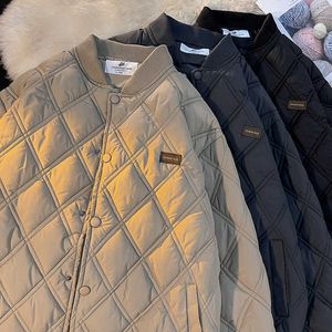 Męskie kurtki puffer kurtka zimowa bawełniana płaszcz termiczny mężczyźni kobiety nowy styl unisex para moda solidna swoboda streetwear duża kurtka g221013
