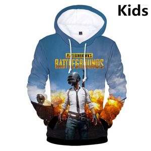 Erkek Hoodies 3 ila 14 yıl çocuklar 3D Playerunknown's Battlegrounds Pubg Hoodie Sweatshirt Erkek Kızlar Güzel Çocuk Ceket Giysileri