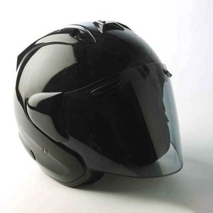 Cycling Helmets RAM3 Motorcyc Half Helmet Locomotive Racing Helmet Summer Light Half Helmet Capacete Black and White L221014