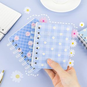 Mini söt daisy anteckningsbok journal liten 72 ark fodrad dagbok agenda anteckningsblock kawaii skolficka memo stationery