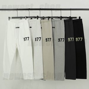 Projektant streetwear męskie spodnie damskie klasyczne 1977 list drukuj luźne sznurkiem oversize główna ulica spodnie dresowe biegaczy spodnie hip-hopowe