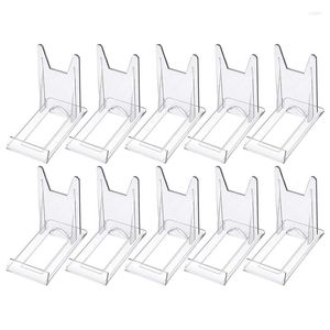 Jewelry Pouches Acrylic Plate Stands Plastic Display Holders Picture Clear Mini Easels To Pictures Or