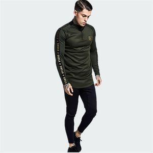 Sik Silk Hiszpania Koszulki Siksilk długie rękaw T Shirt Mężczyźni Aktualne bluzy Hip Hop Streetwear Sik Tshirt Silk Silk Bluza MX2694