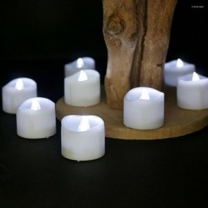 Decorazioni natalizie Candele tealight LED realistiche a 2 stili decorativi per la casa