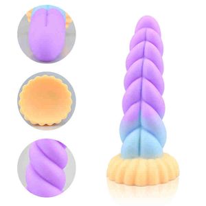 Silikon Anal Toy Realistic Monster Dildo med Suction Cup Vaginal G-Spot Massage Sex Toys For Women Adult Toys