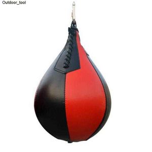 New PU Pear Boxing Bag Hanging Speed Balls Punching Muay Thai Sandbag Gym MMA Fitness Sports Equipment Training