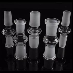 12 Styles Cam Adaptörü Nargile Yağ Donanları Bong Adaptör Kaseleri Kuvars Banger 14mm Erkek ila 18mm Kadın Bongs Adaptörleri Sigara içme Su Boruları