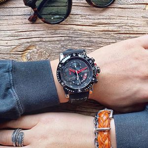 Wristwatches MEGIR Men's Brand Watches Fashion Casual Luminous Quartz Watch Man Water Resistant Wristwatch Male Chronograph Leather Hour