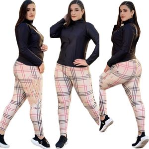 J2647 Fashion 2022 Mektup Izgara Baskı Trailtsits, Kadınlar İçin Uzun Kollu Hardigan Fermuar Üstleri ve Sıradan Spor Pantolonları Marka 2 Parça Setleri
