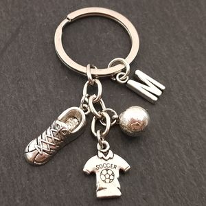 Fashion Football Metal Keychain Men Gift Keychains Soccer Shoes Ball Car Key Ring Gift Party Keychains Jewelry