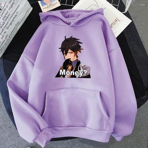 Hoodies masculinos 2022 Game Anime Genshin Impact Mulheres / homens Sorto pulôver