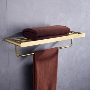 Bath Accessory Set Luxury Brushed Gold Bathroom High Quality Towel Rack Paper Holder Toothbrush Cup Toilet Brush