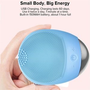 Cleaning Tools Accessories Electric Face Cleaning Brush Massager Ultrasonic Vibration Battery Washing Device Beauty Skin Care Tool 221017