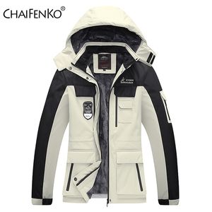 Herren Jacken Winter Dicke Warme Fleece Outdoor Parkas Jacke Mantel Männer Winddicht Mit Kapuze Military Parkas Männer Mode Casual Jacke Männer 220912