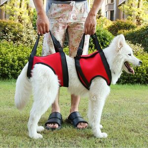 Collari per cani Imbracatura per il ripristino del corpo Gilet di supporto per scale per animali domestici Imbracatura regolabile per la gamba anteriore posteriore che cammina per forniture ferite