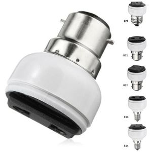 Lamp Holders E27/b22/e14 Abs Us/eu Plug Connector Accessories Bulb Holder Base Socket White Lighting Adapter Screw Fixture Q8M1