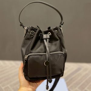 Nylon Bucket Bag String High Quality CrossBody Luxury Designer Brand Fashion Shoulder Bags Handbags Women phone Wallet totes Plain