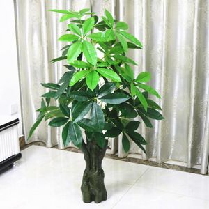 Decorative Flowers Fake Trees Pachira Macrocarpa Simulation Plant Floor Bonsai Large Living Room Flower