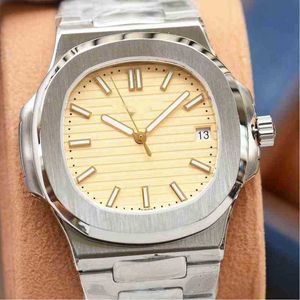 Pakters 5711 cal324c Relógios de luxo para homens Pate Philipp relógio O espelho amarelo masculino mais luxuoso Relógio de pulso mecânico
