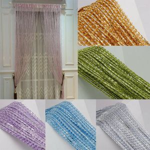 Curtain 1x2m Thread Home Decoration Partition Door Rod Type Window Kitchen Living Room