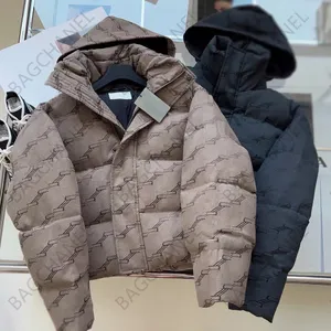 トップレディースパーカージャケットアウター22fwファッションダウンコートデザイナーショートジッパーポケットパンセットゆるい冬の暖かいメンズジャケット