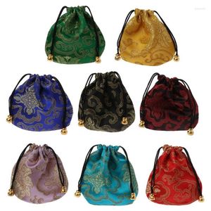 Jewelry Pouches Traditional Silk Travel Pouch Storage Classic Chinese Embroidery Bag Organizer